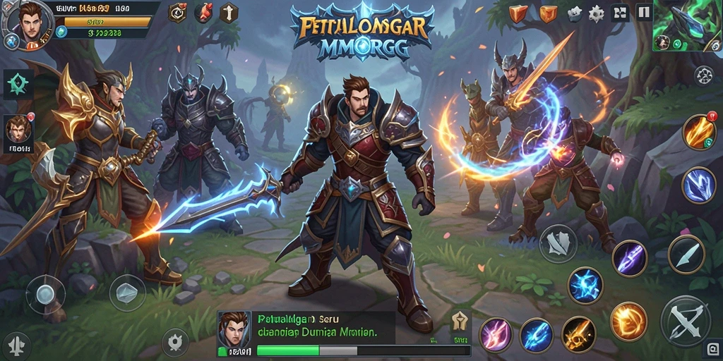 Tampilan gameplay mendalam di dunia 62VIP yang fantastis.