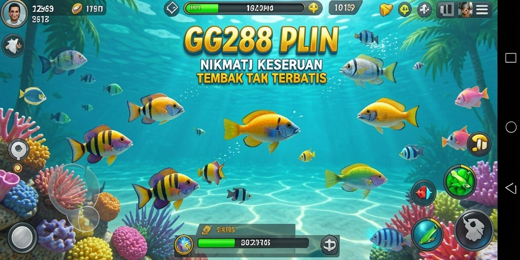 Tangkapan layar GG288 menampilkan gameplay seru tembak ikan.