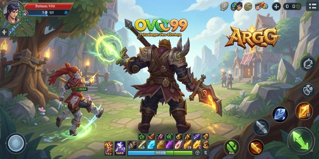 Tampilan gameplay ARPG yang mendebarkan di OVO99.