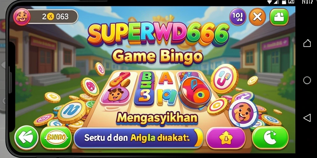 Gameplay seru saat bermain Bingo di SUPERWD666.