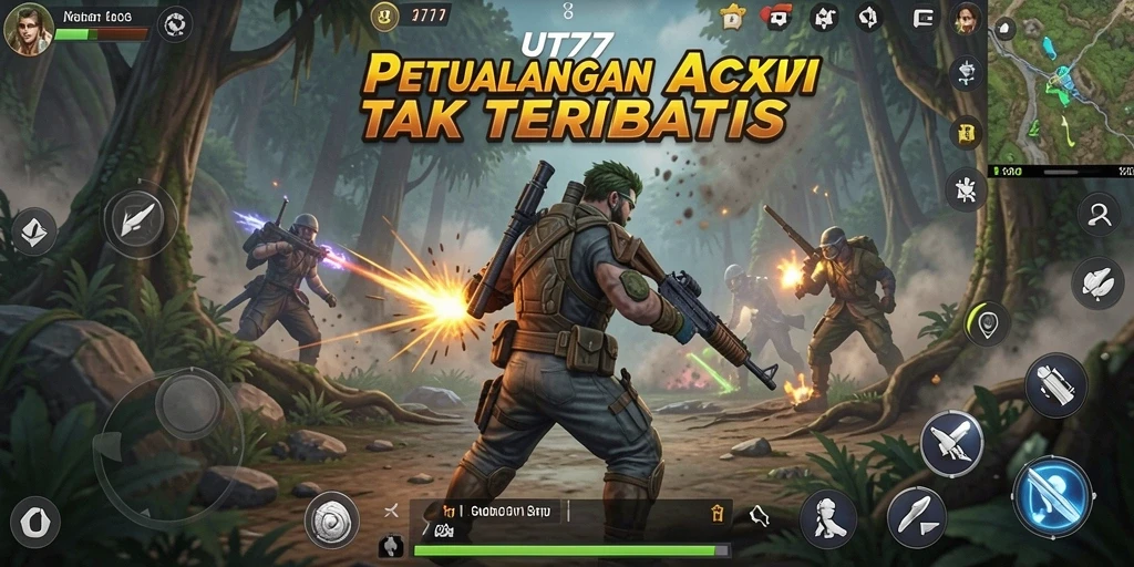Tampilan seru gameplay UT77 dengan aksi yang mendebarkan.